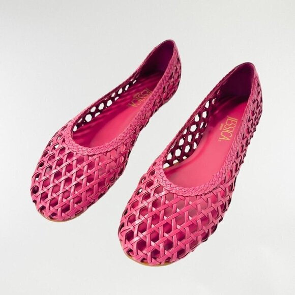 Unbranded Shoes - Pink weaved ballerina  flats by Jessica